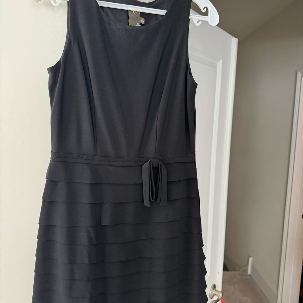 Taylor Black Layered Mini Dress